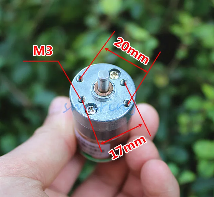 

DC 12V Geared Motor Full Metal Motor 64RPM/min Reducer Motor Spare Parts for RC Toy Car Robot Model