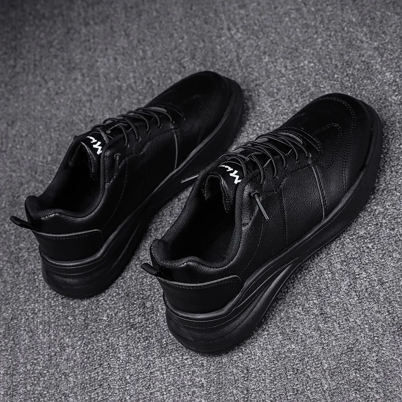 

sapatoMen's Sneaker trainers hombre leisure breathable leather 2020 Male Casual spring man for slip sapatos white sport