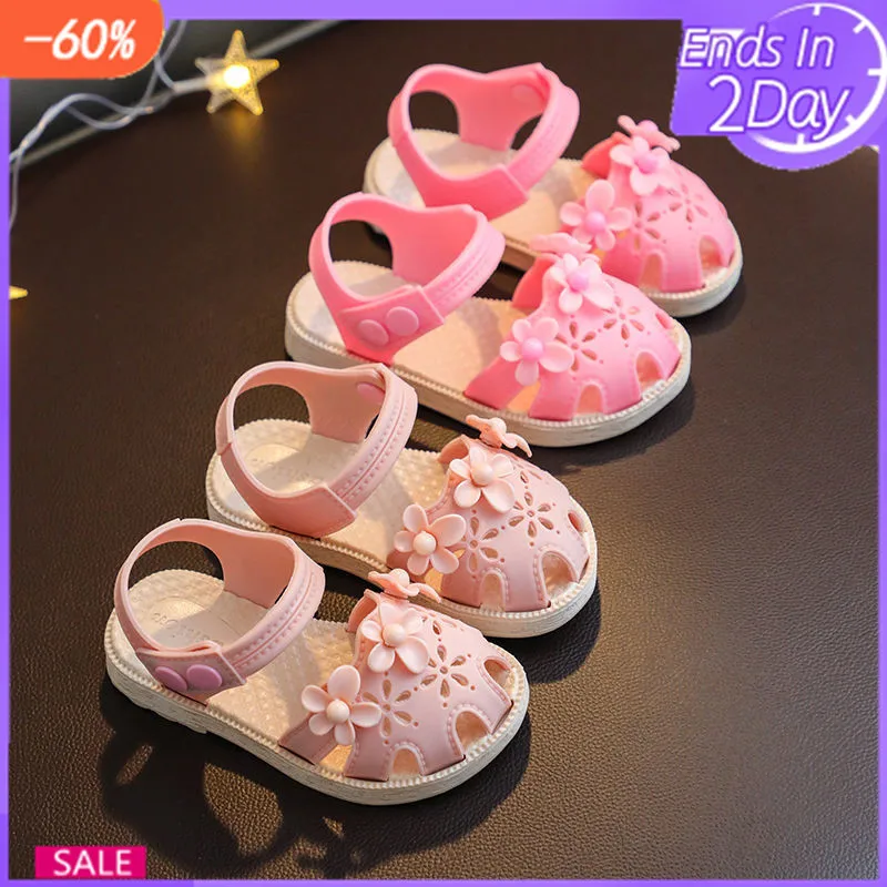 

Summer Girls Shoes New Trend Children's Princess Shoes Non-Slip Soft Bottom Sandals Fashion Girl Glowing Shoes Sandalen For Girl