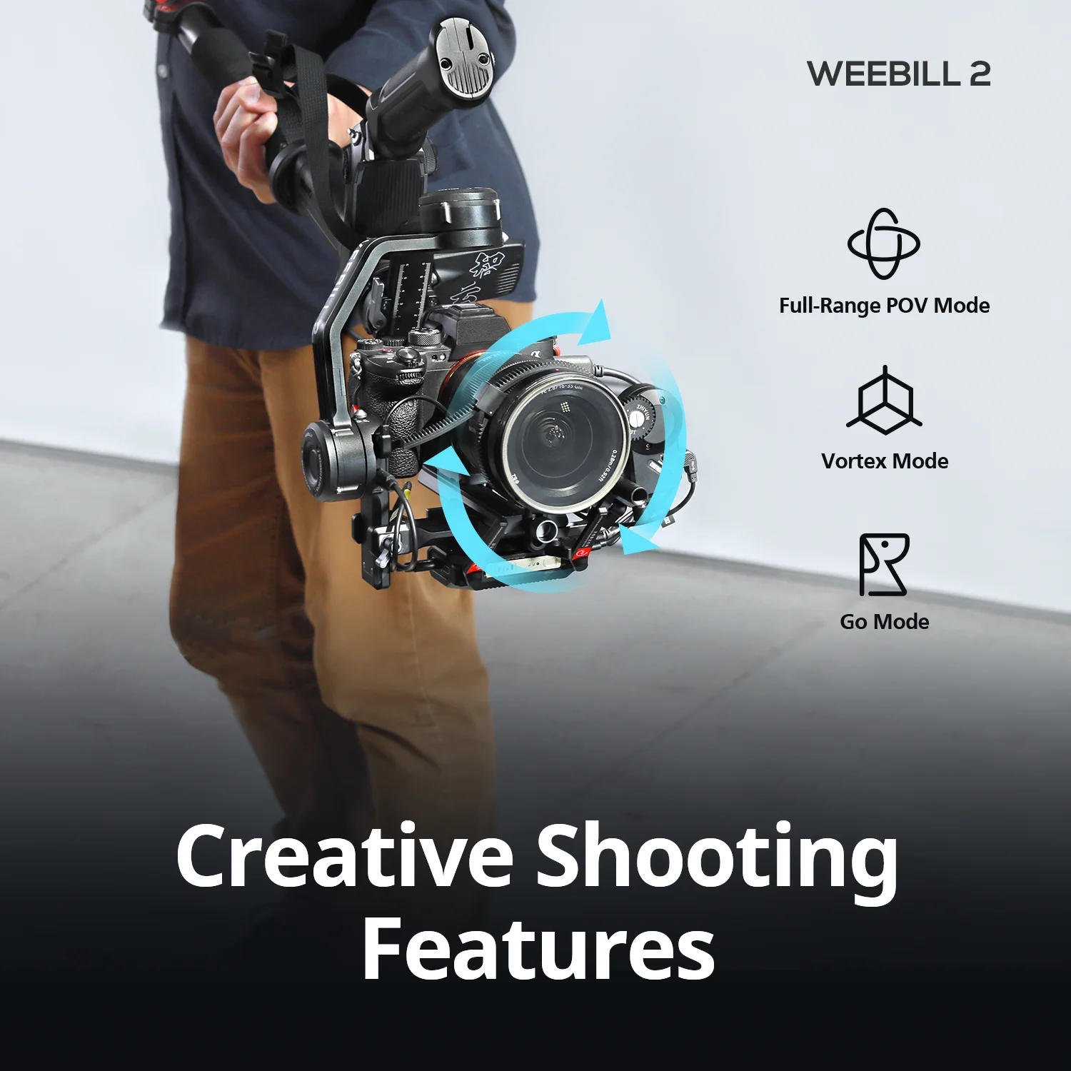 Zhiyun weeball 2 Стабилизатор камеры для DSLR беззеркальных камер видео стабилизатор с Sony