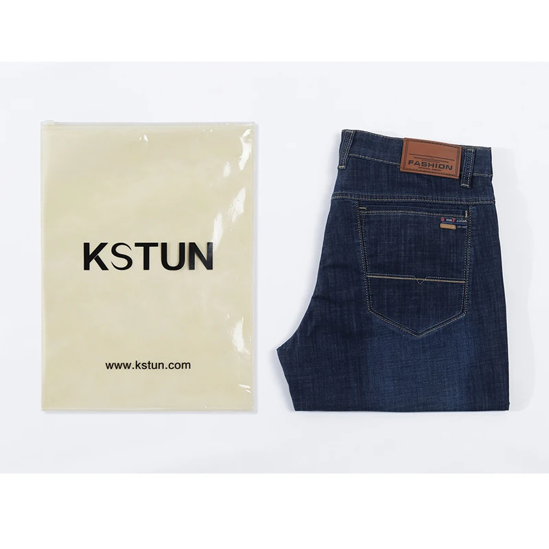 Мужские шорты джинсы KSTUN темно синие ультратонкие Стрейчевые деловые