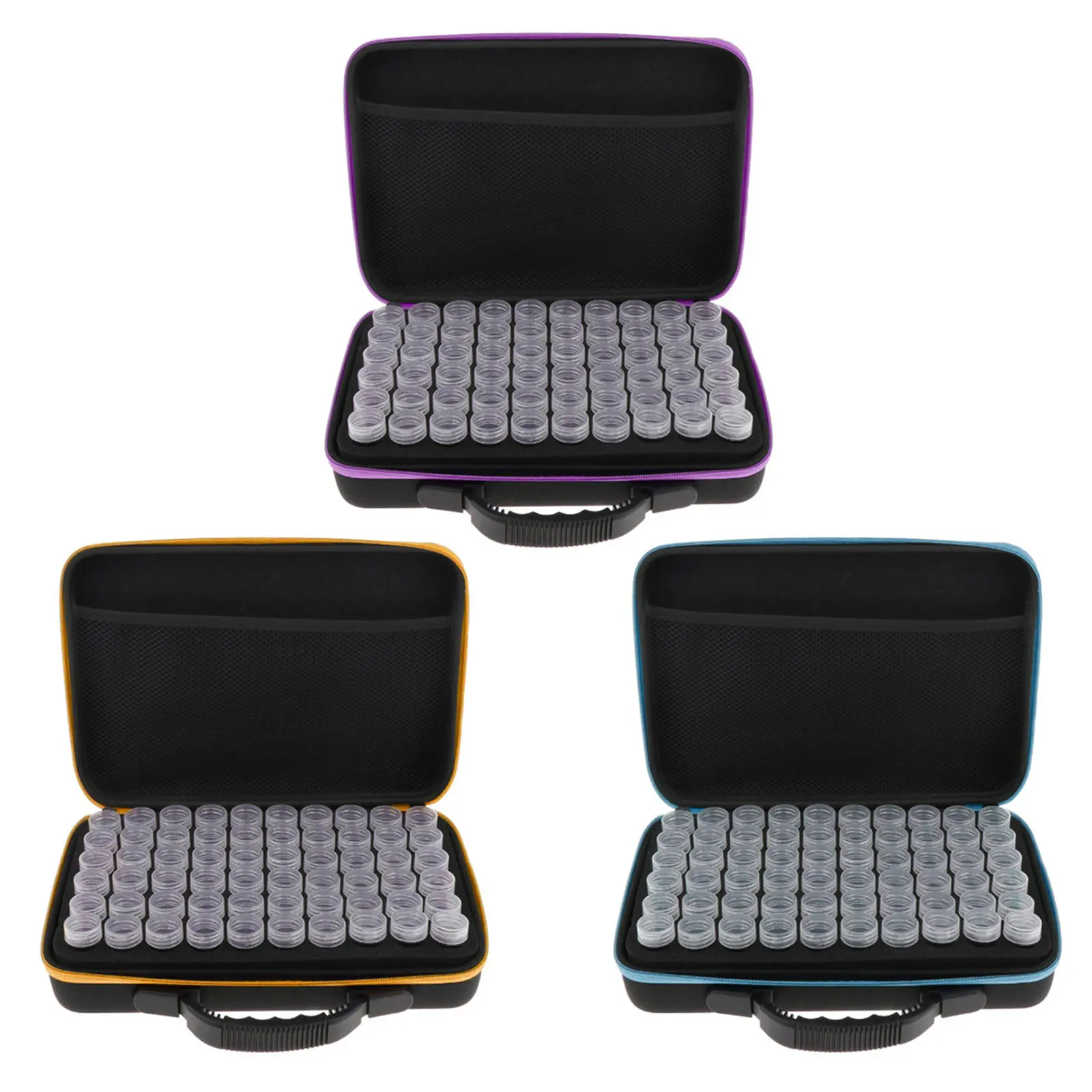 Противоударный чехол для переноски Эва 60 ячеек 15 мл|Наборы инструментов макияжа|