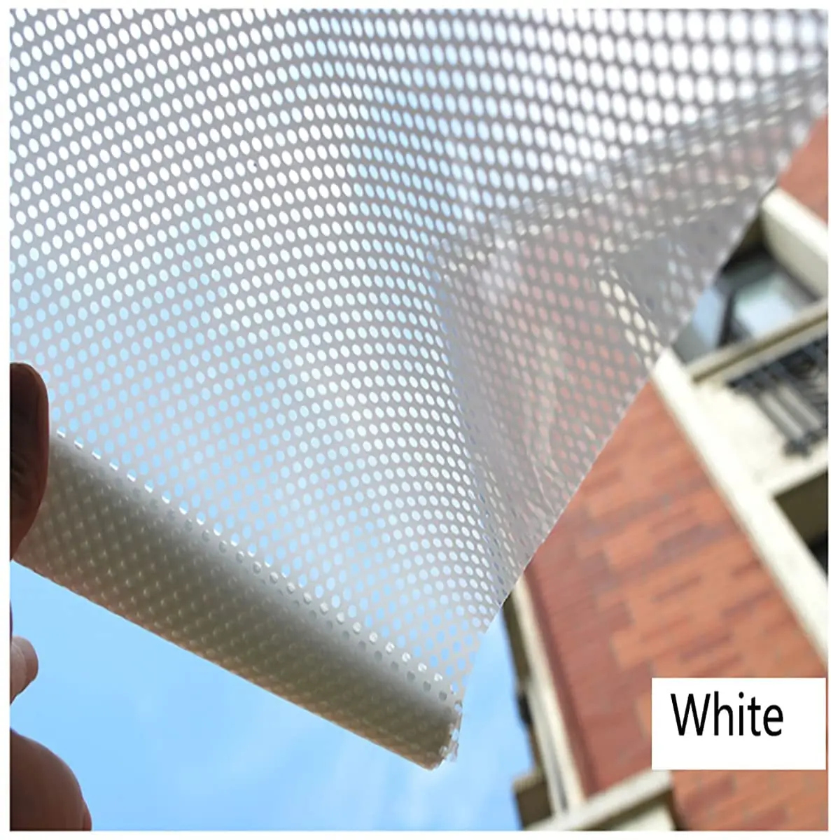 Сетчатая оконная пленка YaJing Конфиденциальная витражная самоклеящаяся Виниловая