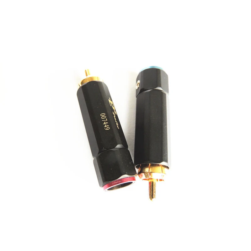 

10 шт. Высокое качество позолоченный медный RCA штекер-в замок Аудио разъем
