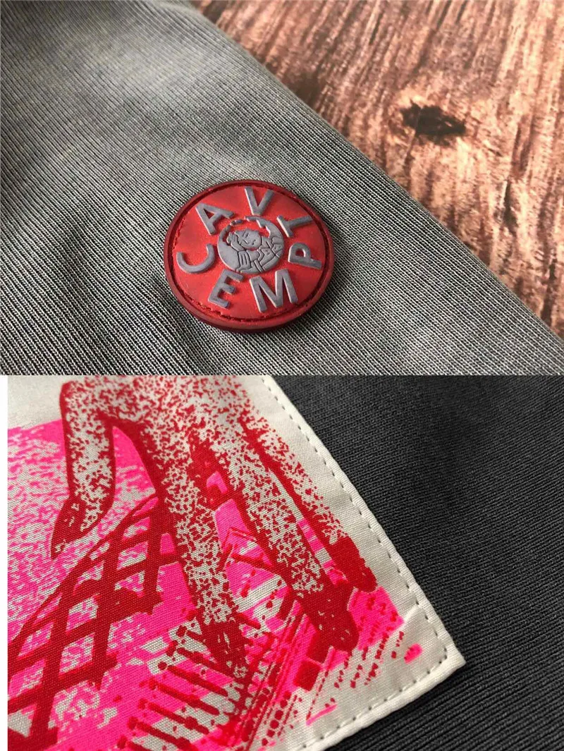 

Oversized Long Sleeve CAVEMPT C.E T Shirt Men Women 1:1 Top Quality heavy wash batik loose patch Cav Empt T-shirt Tees
