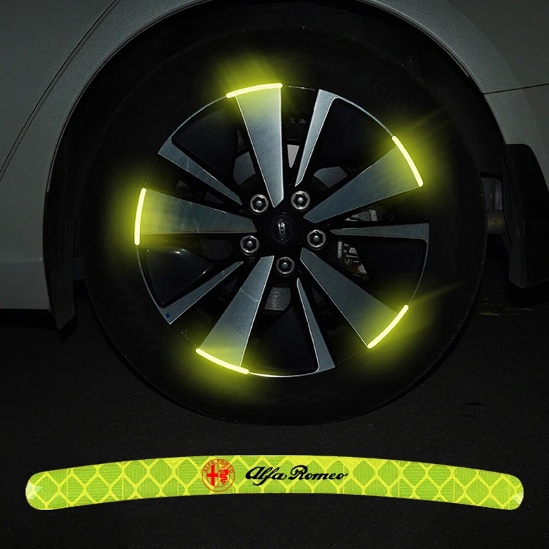 20 шт. декоративные светоотражающие наклейки на колеса автомобиля для Alfa romeo Giulia