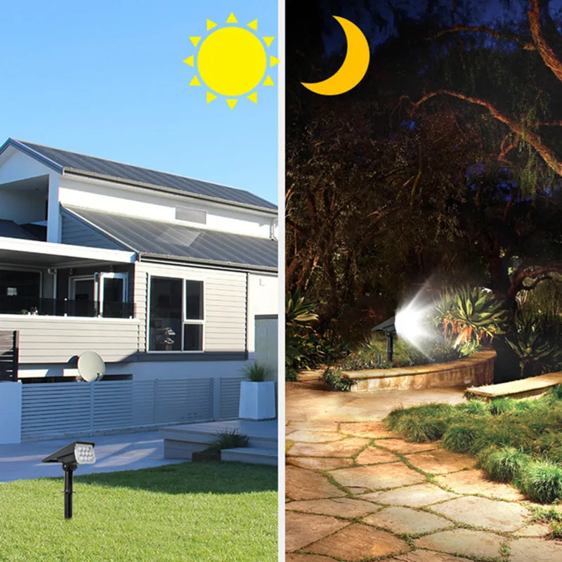 

Solar Spotlights Outdoor Garden Lighting Landscape Lights IP65 Waterproof Adjustable Solar Lamp Wall Light Street Lights