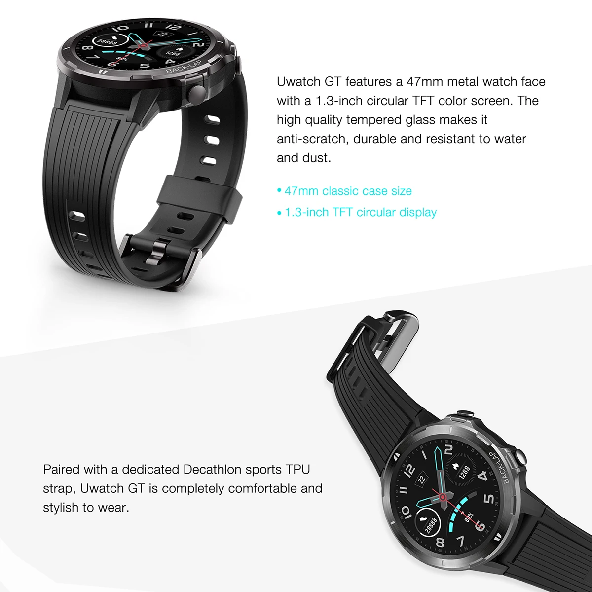 UMIDIGI Uwatch GT Смарт-часы 5ATM водонепроницаемый BT5.0 монитор сердечного ритма во время сна фитнес-трекер Шагомер Шаг Калорий умные часы