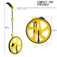 measuring wheel with arrow foldable industrial measuring wheel with base and bag measuring device 0 9999 ft