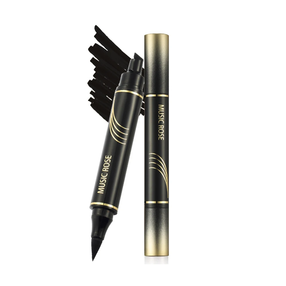 

Triangle Seal Eyeliner Lazy Not Blooming Eyeliner Double-Headed Seal Black Eyeliner