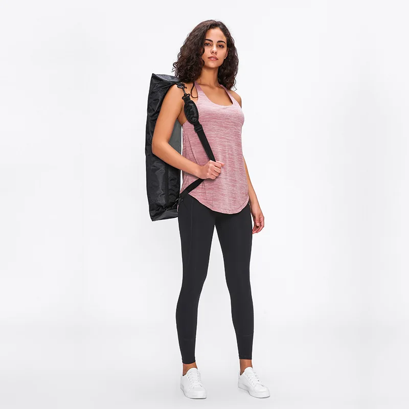 

Women Open Back Yoga Shirts With Built In Strappy Bra Sleeveless Gym Workout Top Summer Quick Dry Fitness Running Sport Tank Top