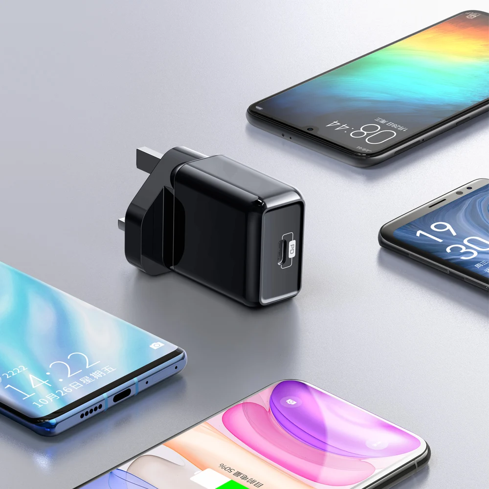 UK Black Mcdodo EU/US/UK usb type C PD 3,0 зарядное устройство 18 Вт Быстрая зарядка для MacBook iPhone 11 samsung Xiaomi huawei Quick Charge 4,0 адаптер - Тип штекера: UK Black