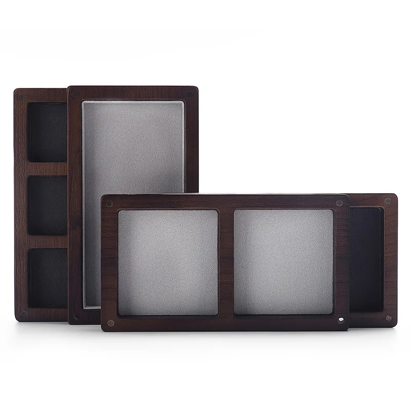 Solid wood black walnut jewelry box ring necklace bracelet storage box acrylic cover jewelry display box in stock