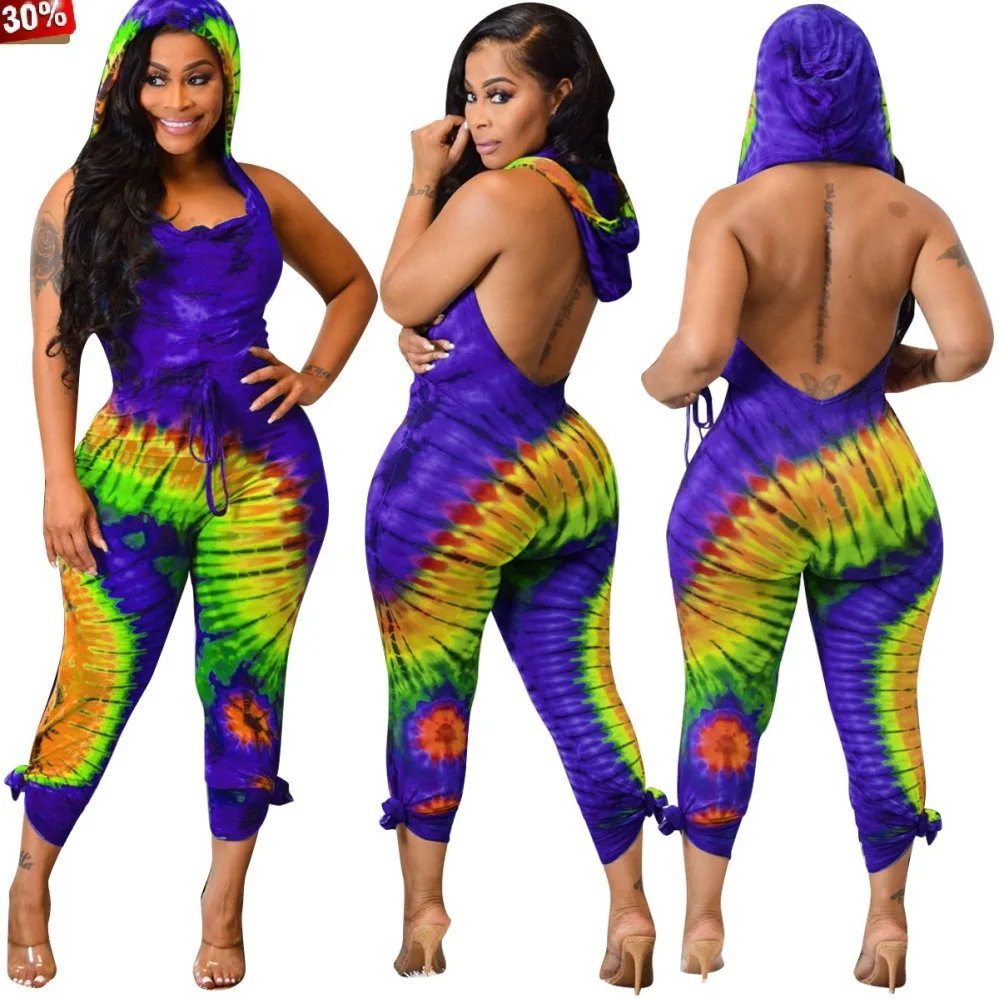 Боди с открытой спиной женский летний комбинезон в богемном стиле черными