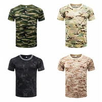 quick dry tactical mens t shirt summer military camo t shirts compression breathable camouflage tights army combat t shirt