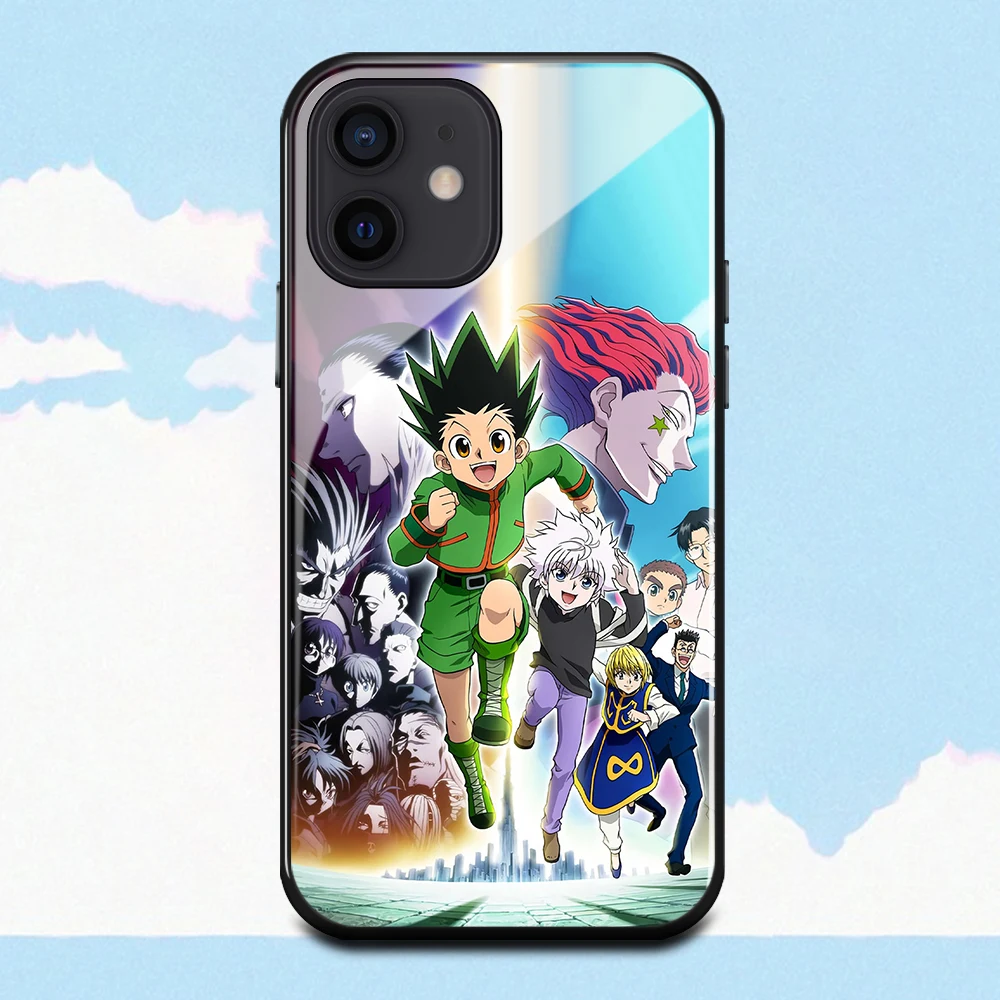 Чехол для iPhone 13 Hunter X GON FREECSS Anime XS XR SE2 6s 7 8 Plus 11 12 Pro max из закаленного стекла |