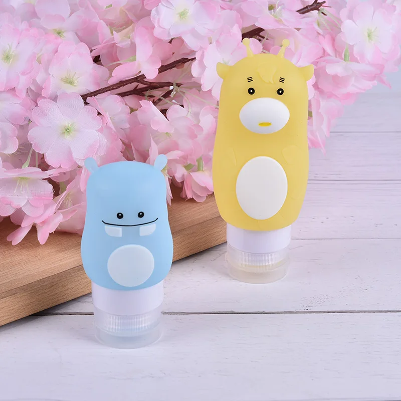 50/70/90 мл портативная силиконовая бутылка для лосьона лошади жирафа | Красота и