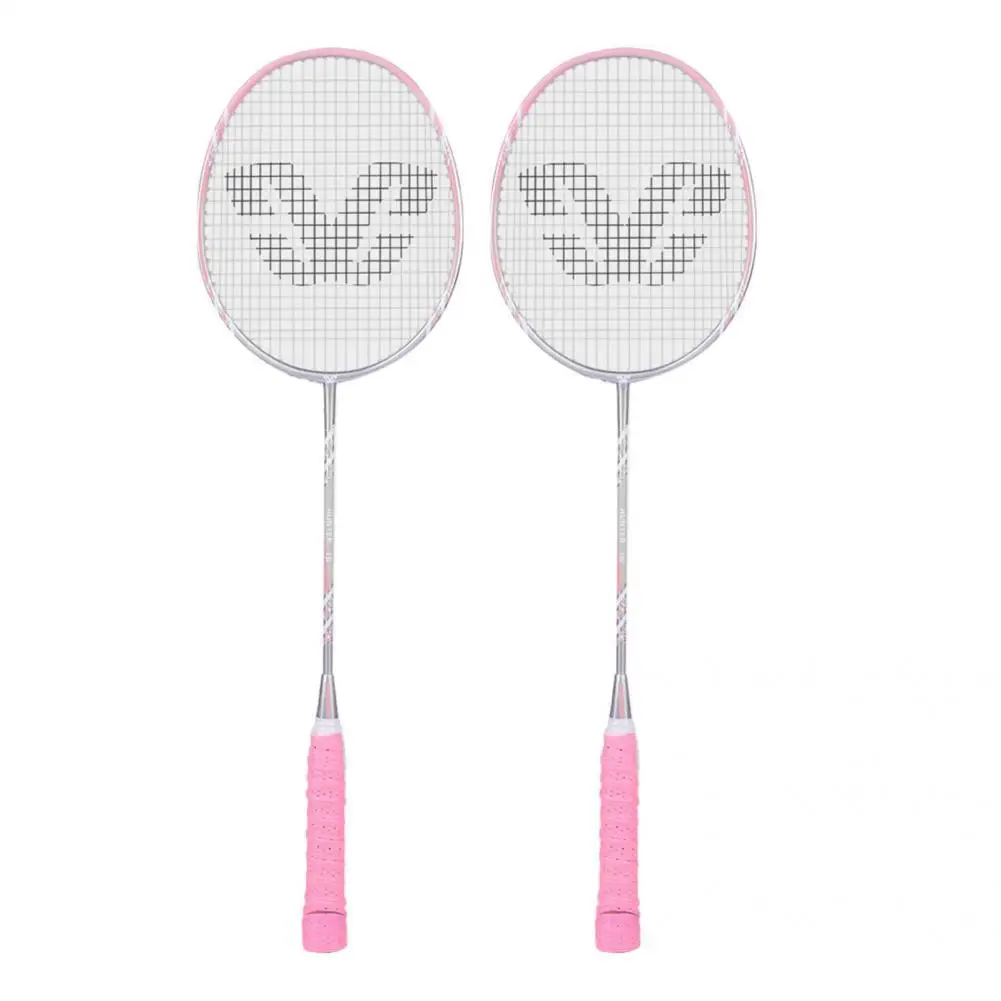 

1 Set Great Indoor Crossway Badminton Racquet Set Comfortable to Grip Training Badminton Racquet Long Lasting for Garden