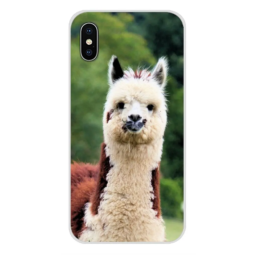 Прозрачный чехол из ТПУ для Apple iPhone X XR XS 11 12Pro MAX 4S 5C SE 2020 6S 7 8 Plus ipod 5 6 лама альпака |