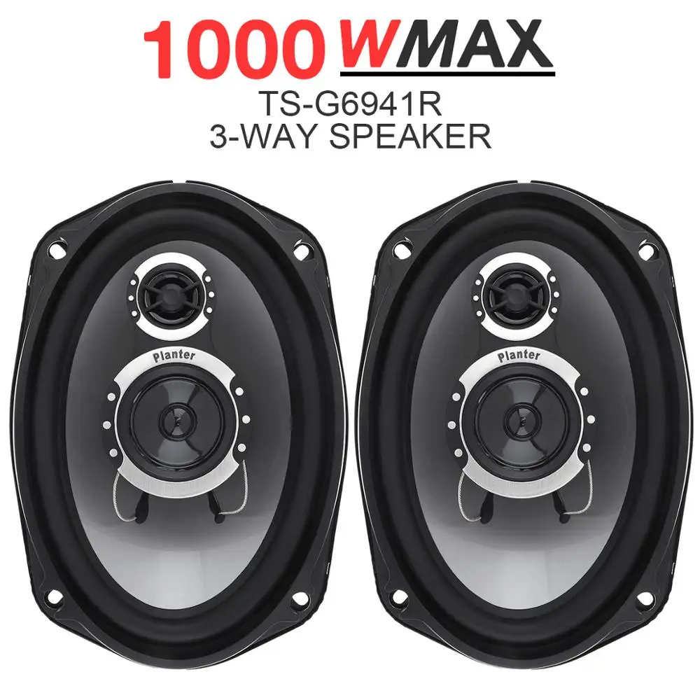 

Universal 3 way 2pcs 6x9 Inch 1000W Car Coaxial Auto Audio Music Stereo Full Range Frequency Hifi Speakers for Cars Vehicle Auto