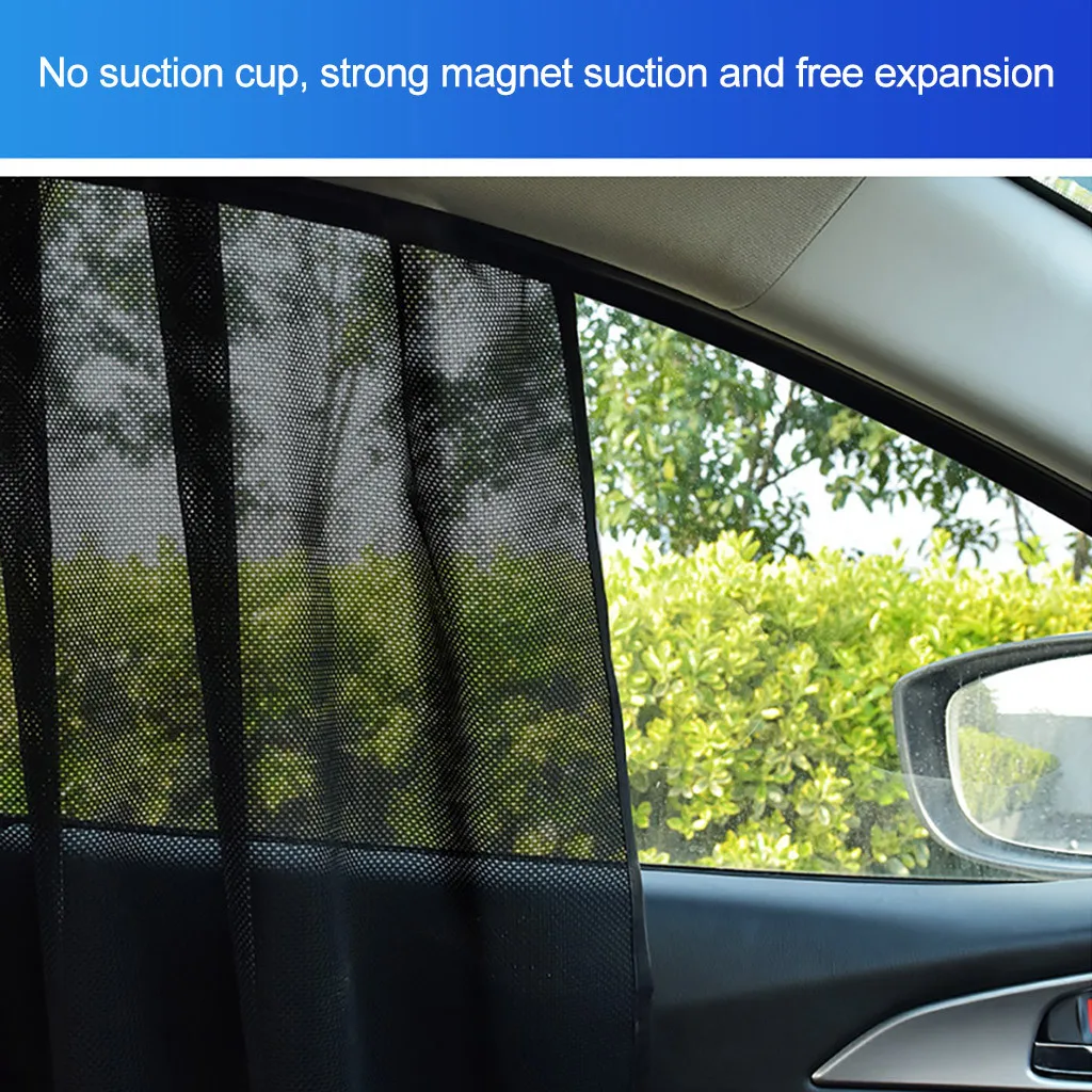 Магнитная Солнцезащитная занавеска на окно автомобиля защита от УФ-лучей для