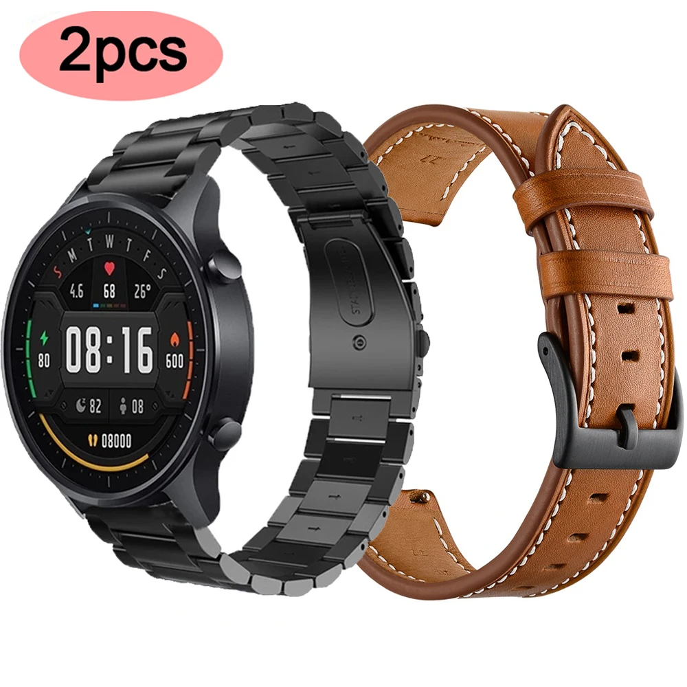Stainless steel band For xiaomi mi watch color strap bracelet for xiaomi mi smart watch color black global replacement sport