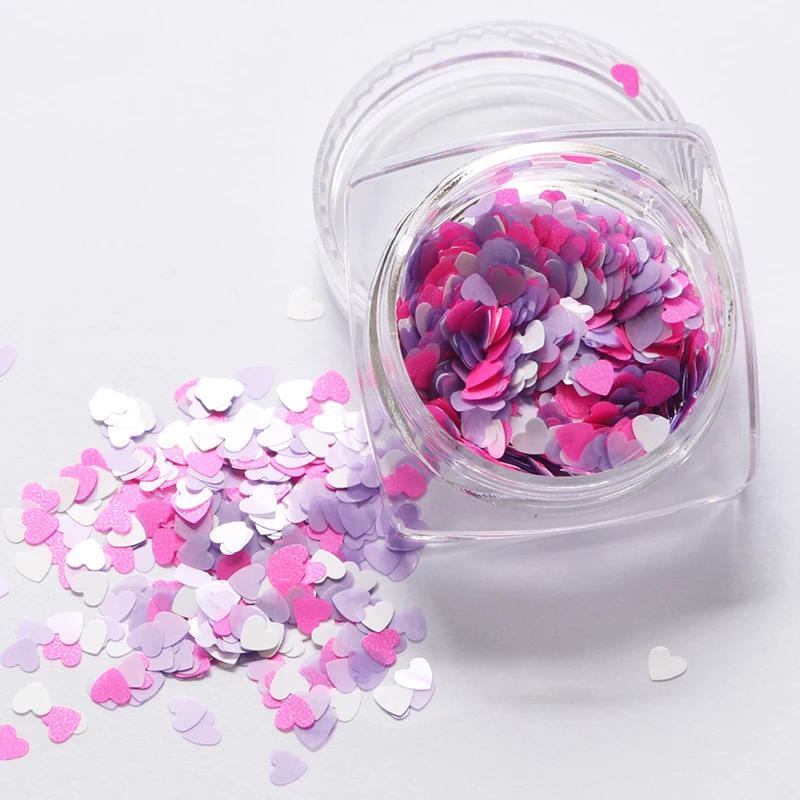 Пудра градиент в розницу Блестящие Блестки прелести для ногтей сладкое розовое