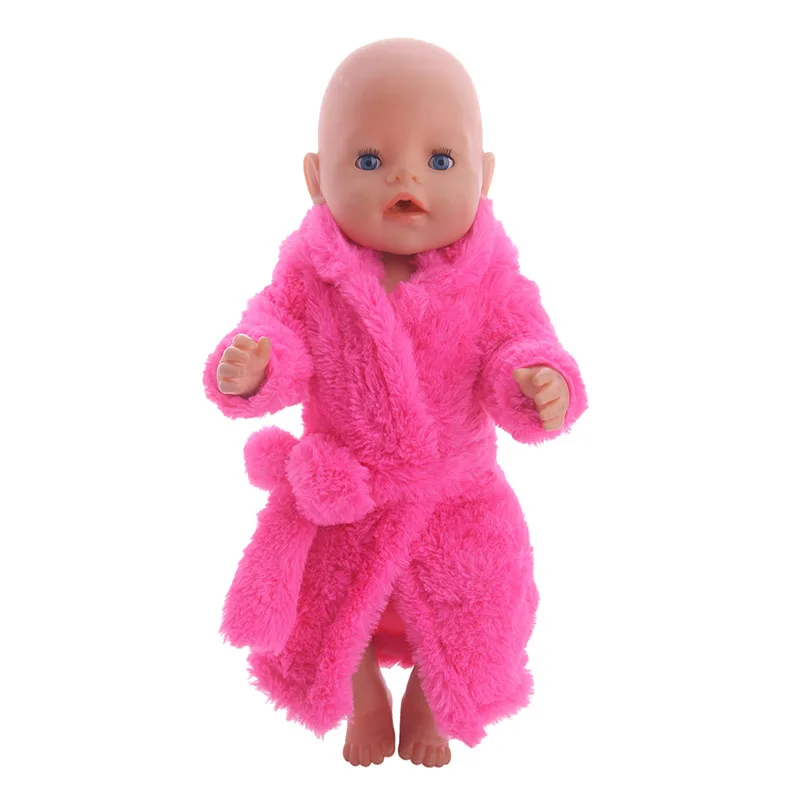 Высококачественный меховой халат ручной работы для 18 дюймовых кукол и нового