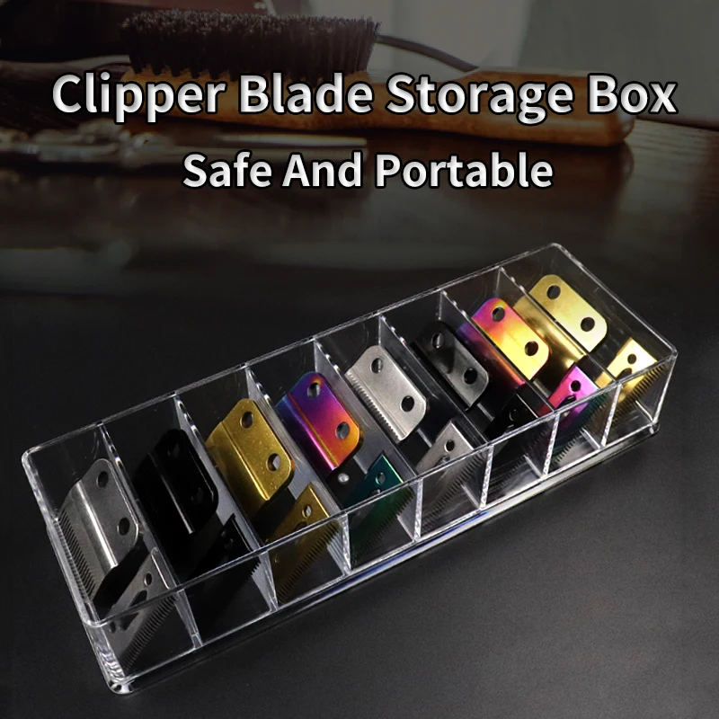 

Hair Clipper Blade Protection Box Beauty Blade Storage Box For Storing Most Sizes Of Trimmer Blades For Travel And Carrying