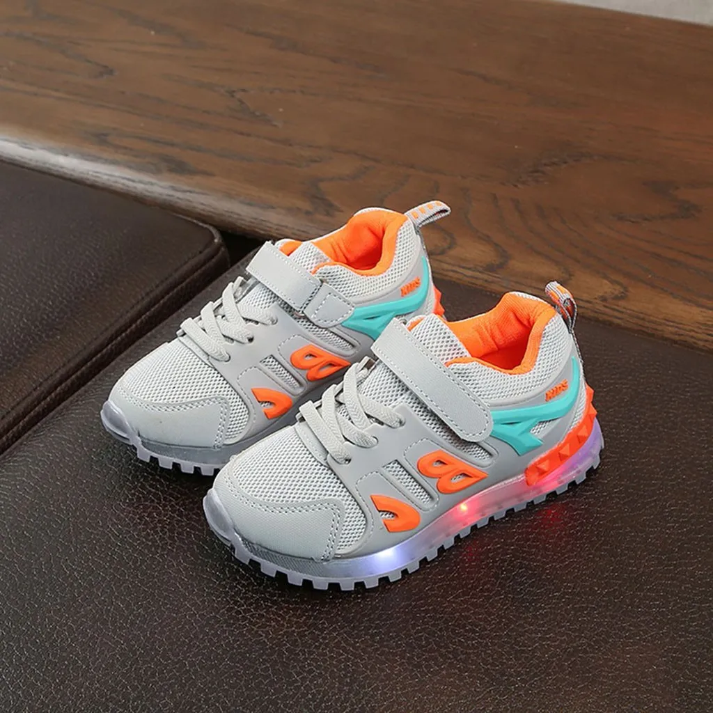 Детская обувь для девочек и мальчиков дышащие сетчатые спортивные кроссовки с