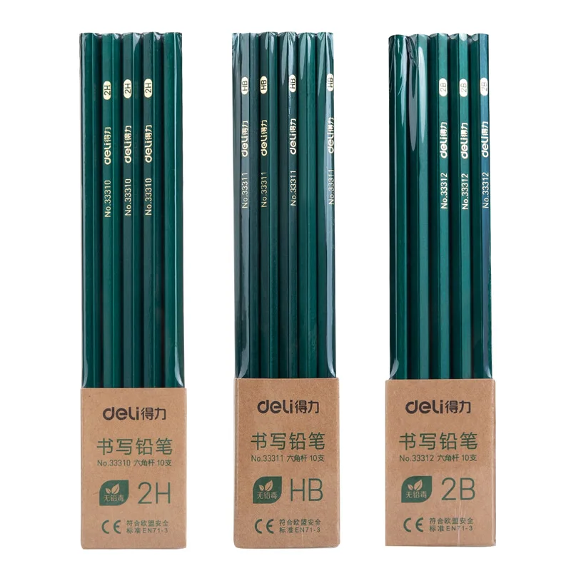 

Deli Hb Wood Wooden black Lead Pencils For School Lapices Kawaii School Pencil Kids Pencil School Items Student Hb Pencil
