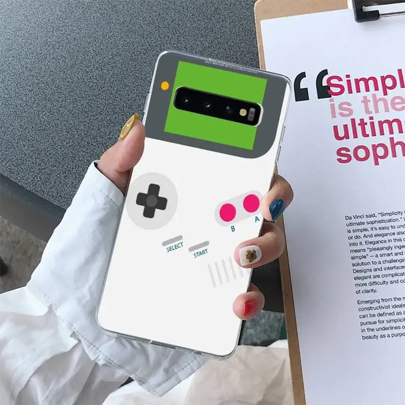 

Game Boy Console Phone Case For Samsung Galaxy S10 S10e S8 S9 Plus S7 Edge Note10 9 8 Soft Transparent TPU Cove