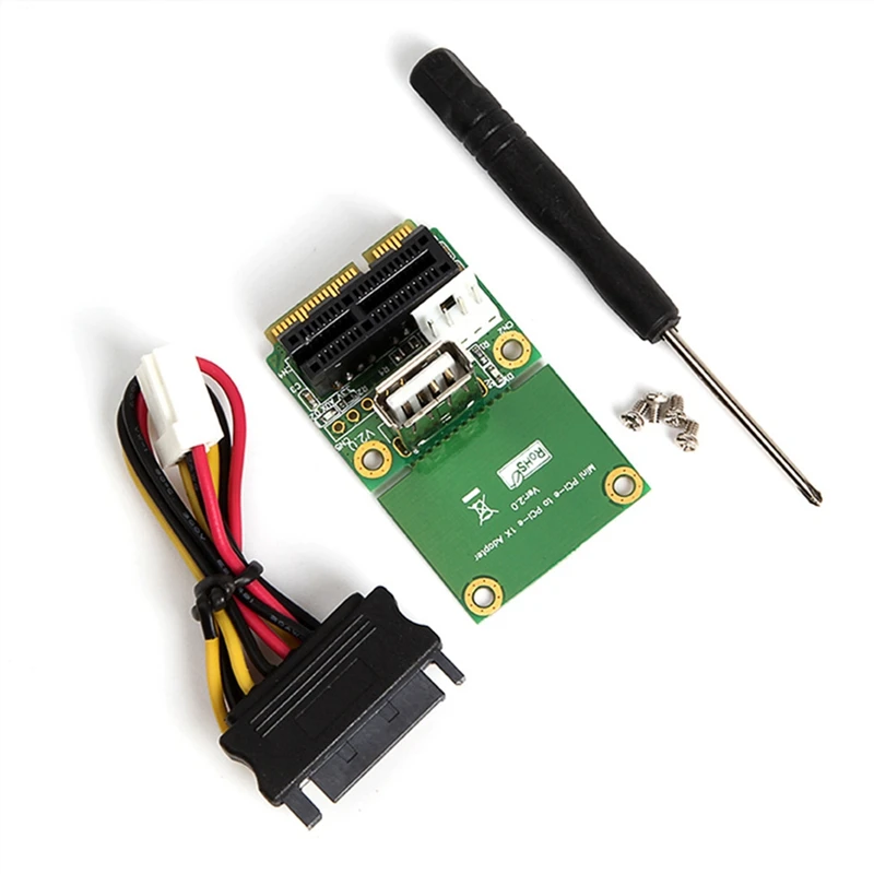 Мини PCI E к Pci Express 1X переходная карта с USB адаптером интерфейса 4-контактный