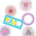 1 шт. креативный Спирограф многофункциональный шаблон для рисования линейка меняющиеся Цветочные линейки для студентов Обучающие игрушки канцелярские товары
