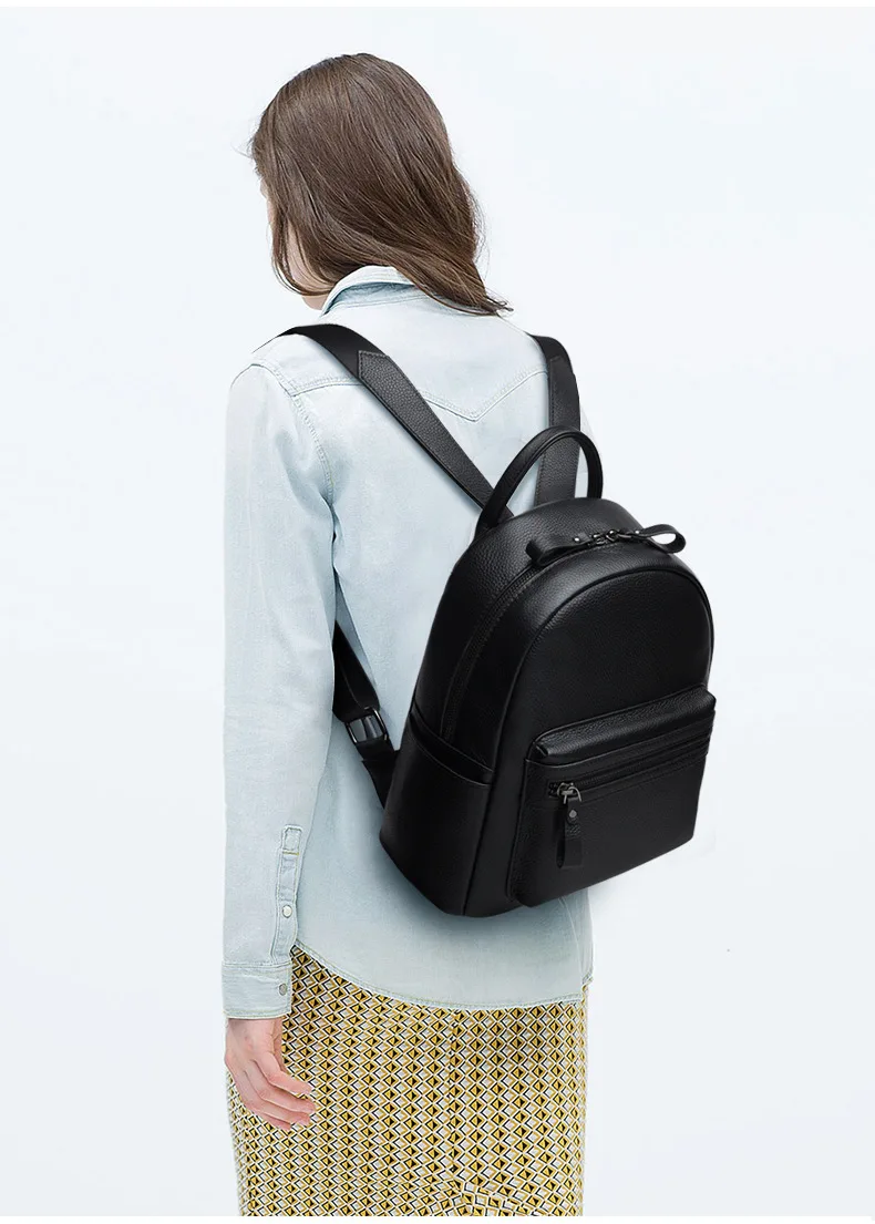 100% женские рюкзаки из натуральной кожи новая модная Роскошная Брендовая женская