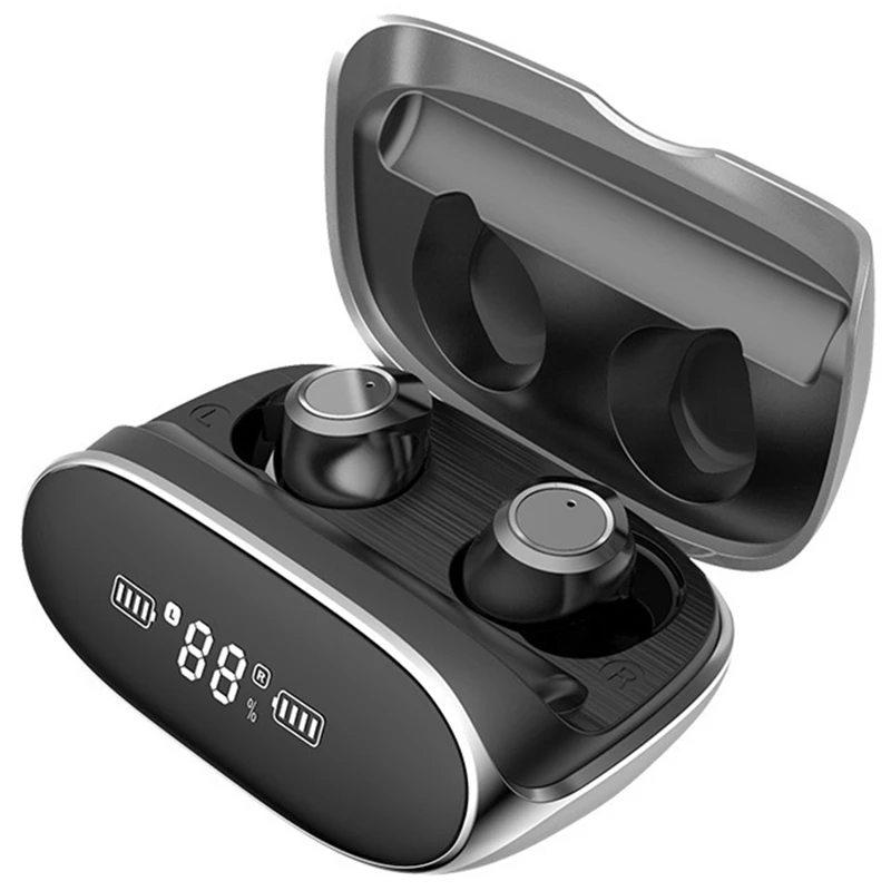 

Беспроводные Bluetooth V5.0 наушники 9D, стерео, с управлением контактами, шумоподавление, спортивные водонепроницаемые наушники с микрофоном