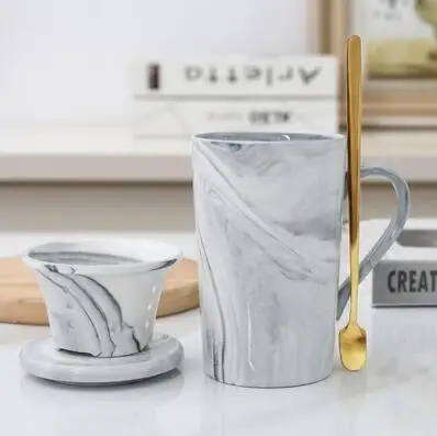 2020 горячая Распродажа креативная керамическая чашка с крышкой и ложкой Фламинго