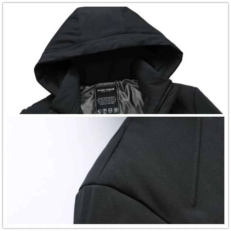 Sitaicery 5XL зимняя куртка Повседневное зимний толстый теплый с капюшоном стеганая куртка на молнии Для мужчин пальто Костюмы верхняя одежда из искусственного меха муж, отец