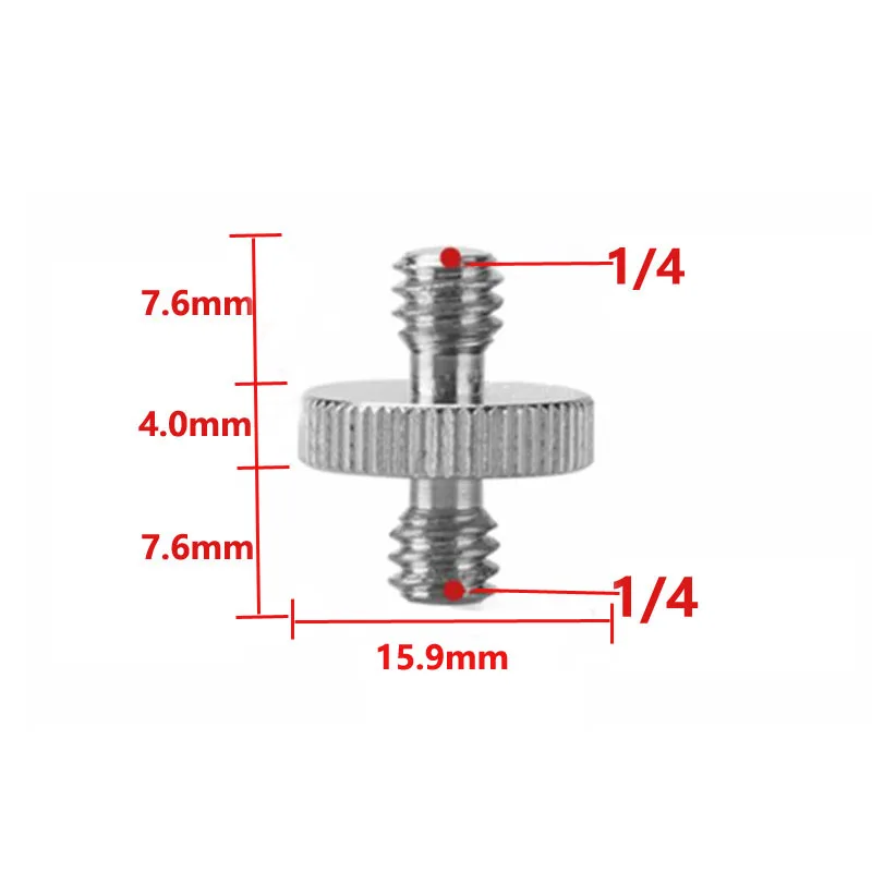 10 шт./лот аксессуары для камеры 1/4 &quotПапа 1/4&quot наружная резьба металлический винт