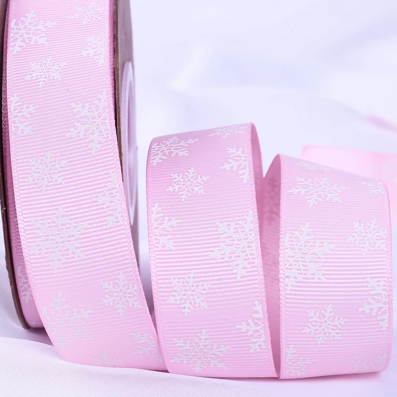 Рождественская лента 10 ярдов 25 мм подарочная упаковка сделай сам сатиновые ленты