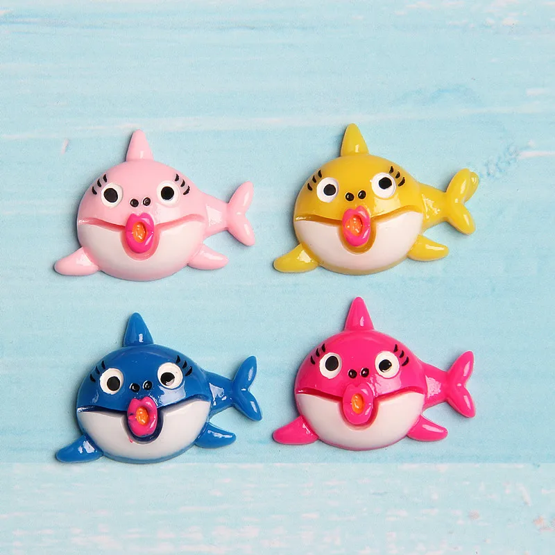 1 шт. Slime Подвески в виде акулы кит дельфин клейкие аксессуары бусы расходные