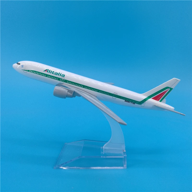 16 см масштаб 1:400 самолеты авиа Alitalia Боинг B777 модель самолета литые игрушки