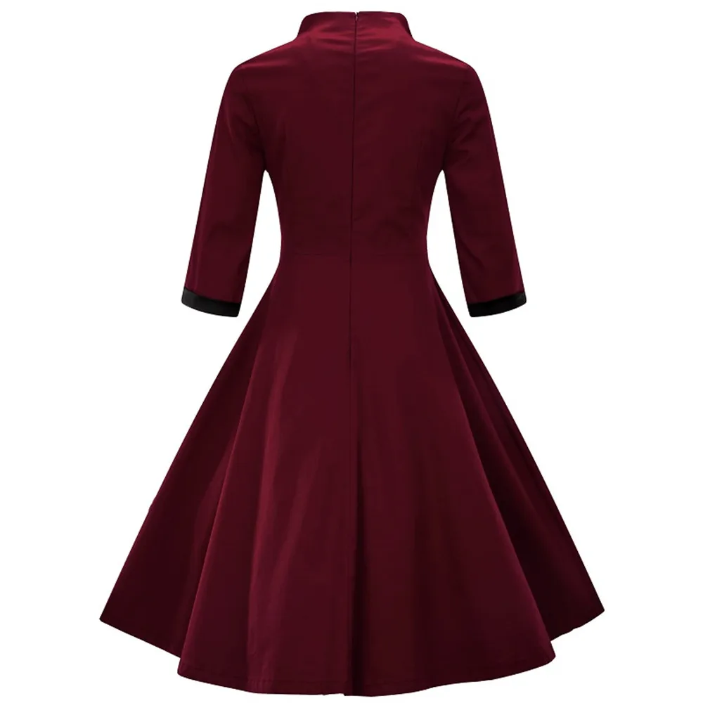 Модное Новогоднее платье в китайском стиле женская одежда больших размеров