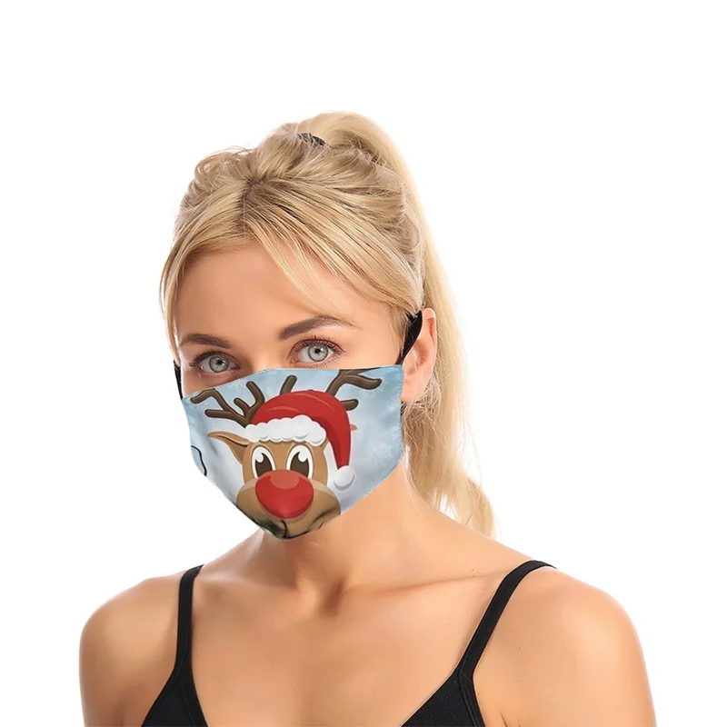 2020 Рождественская маска праздничное украшение Рождественский дышащий