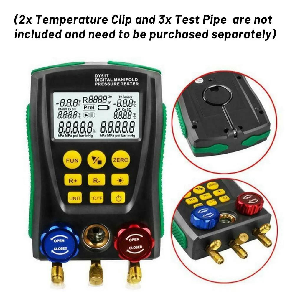 

Digital Refrigerantion Digital Manifold Gauge Gauge HVAC Manifold Pressure