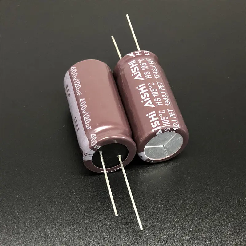 2 шт/10 шт 120 мкФ 400V Aishi HS серии 18x35 мм длительный срок службы 400V120uF для