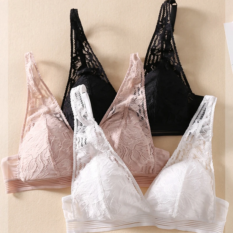 

Silk Push-Up Bra Backless Sexy Lingerie Women's Underwear Seamless Soft Girls Bra Comfortable Breathable Underwear Abcd Cup