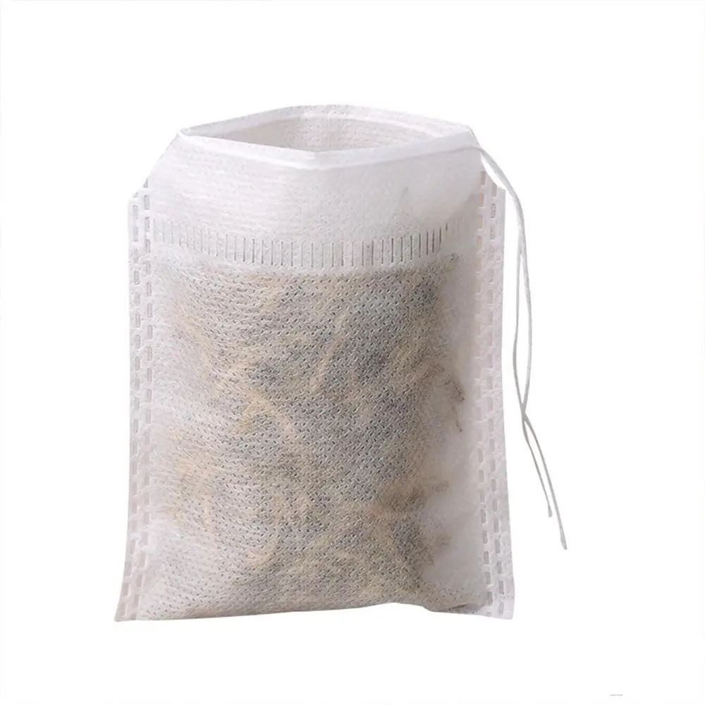 

Disposable Empty Tea Bags 100 Pcs 6x8cm For Tea Bag Environmental Protection With String Heal Seal Tea Infuser Non-Woven Teabag