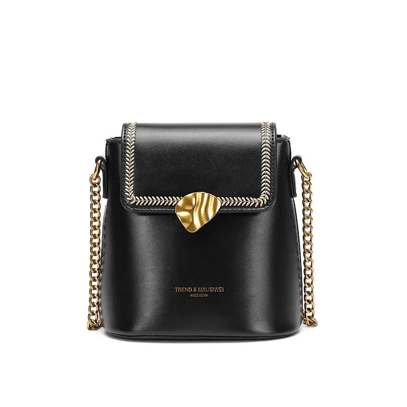 

Handbags For Women 2020 Girl Fashion Mini PU Leather Crossbody Bags For Women Shoulder Bag Chain Lady Bucket Bag Messenger Bag