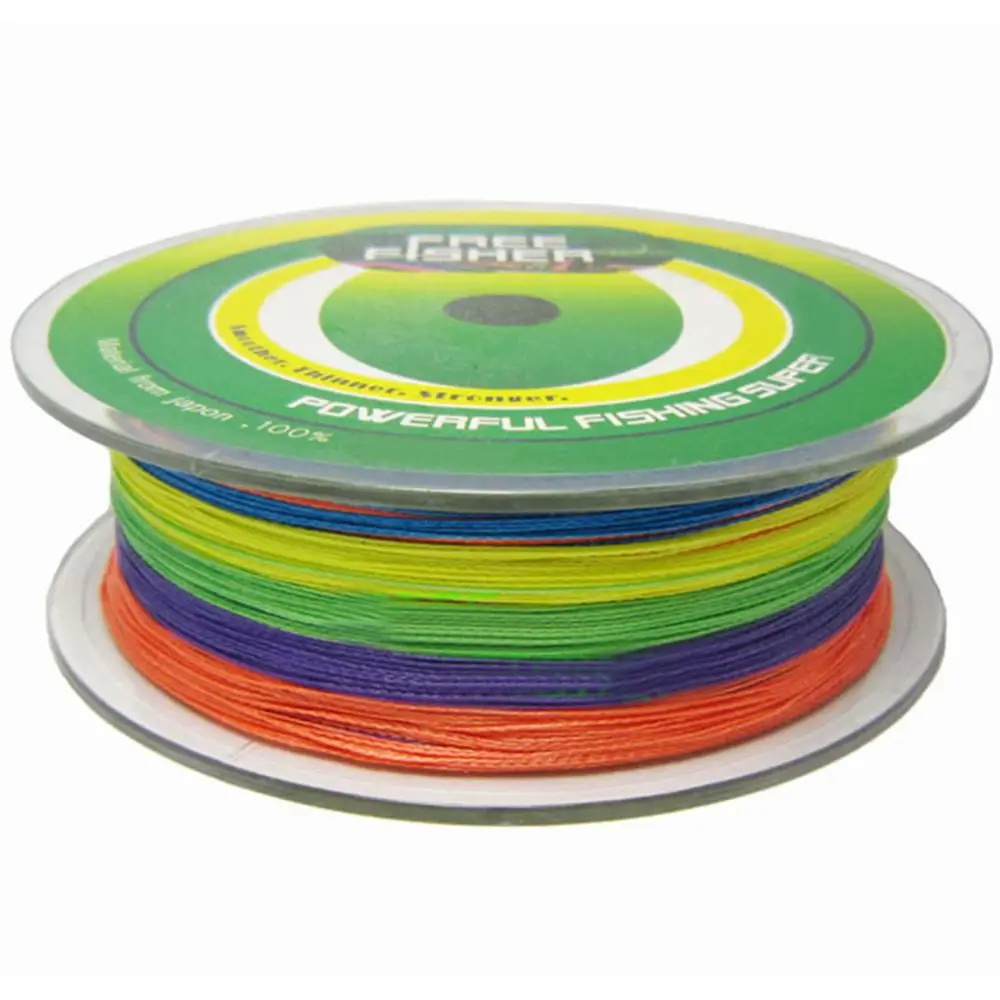 

FreeFisher 300 м многоцветная плетеная леска из полиэтилена 4 нити мультифиламенто морская рыболовная плетеная леска